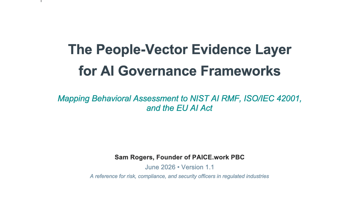 The People-Vector Evidence Layer